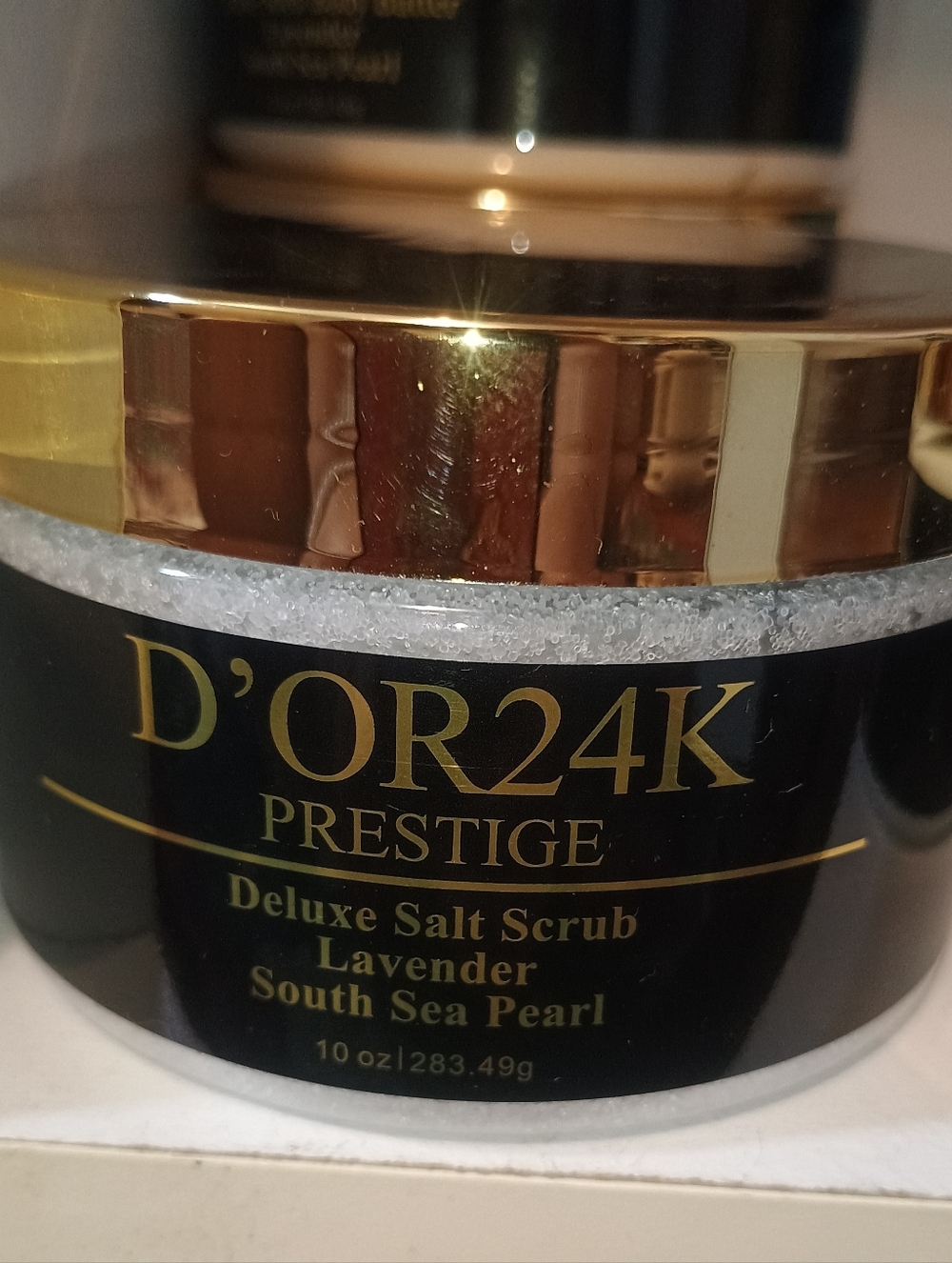 D'OR24K Prestige Deluxe Salt Scrub - Lavender South Sea Pearl NEW